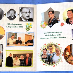 Auf der linken Seite: die Priester von Anfang an ....