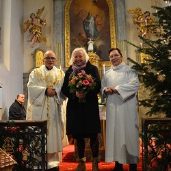 Vikar Norbert Glaser, Margret Hofmann, Susanne Linhardt