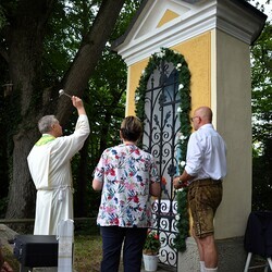 Segnung der renovierten Marienstatue