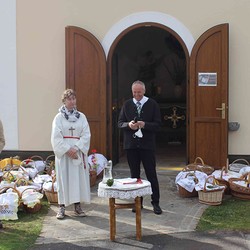 Segnung mit Franz Karner und Antonia Jäger, Alois Jaunegg