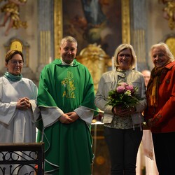 Susanne Linhardt, Pfarrer Claudiu Budău, Hermi Neubauer, Margret Hofmann 