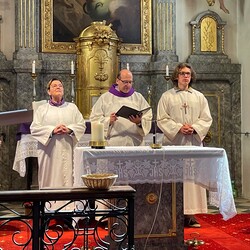 WGF-Leiter Markus Artinger und sein liturgisches Team
