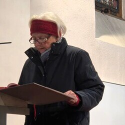 Margret Hofmann bei der Lesung
