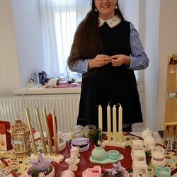 Die Bastelarbeiten sind nächstes Wochenende auch noch zu erwerben!