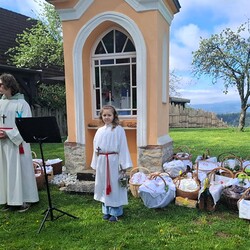 Osterspeisensegnung Bildstock Erhart