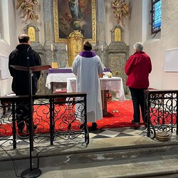Susanne Linhardt und ihr heutiges liturgisches Team