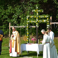 Fronleichnam im Mai 2018 mit Bruder Pfarrer Hans Karner