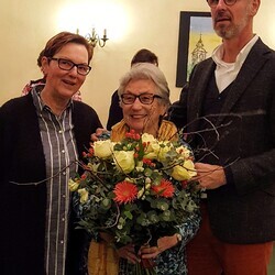 80. Geburtstag 2018, Susanne Linhardt, Katharina Blüml, Dr. Güter Eichmüller eh. Vorsitzender im PGR