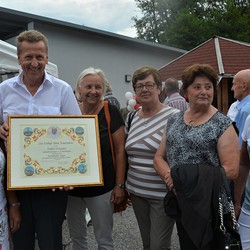 Bürgermeister Hubert Holzapfel mit Mitgliedern des Pastoralen Pfarrteams Tobelbad