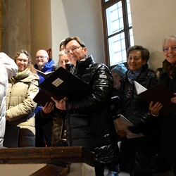 Der Kirchenchor Prima Musica und das Instrumentalensemble unter der Leitung von Kathi Müllerferli aus Lieboch