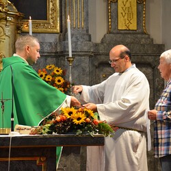 Pfarrer Claudiu Budău, Pastoralpraktikant Markus Artinger, Rosi Jaunegg